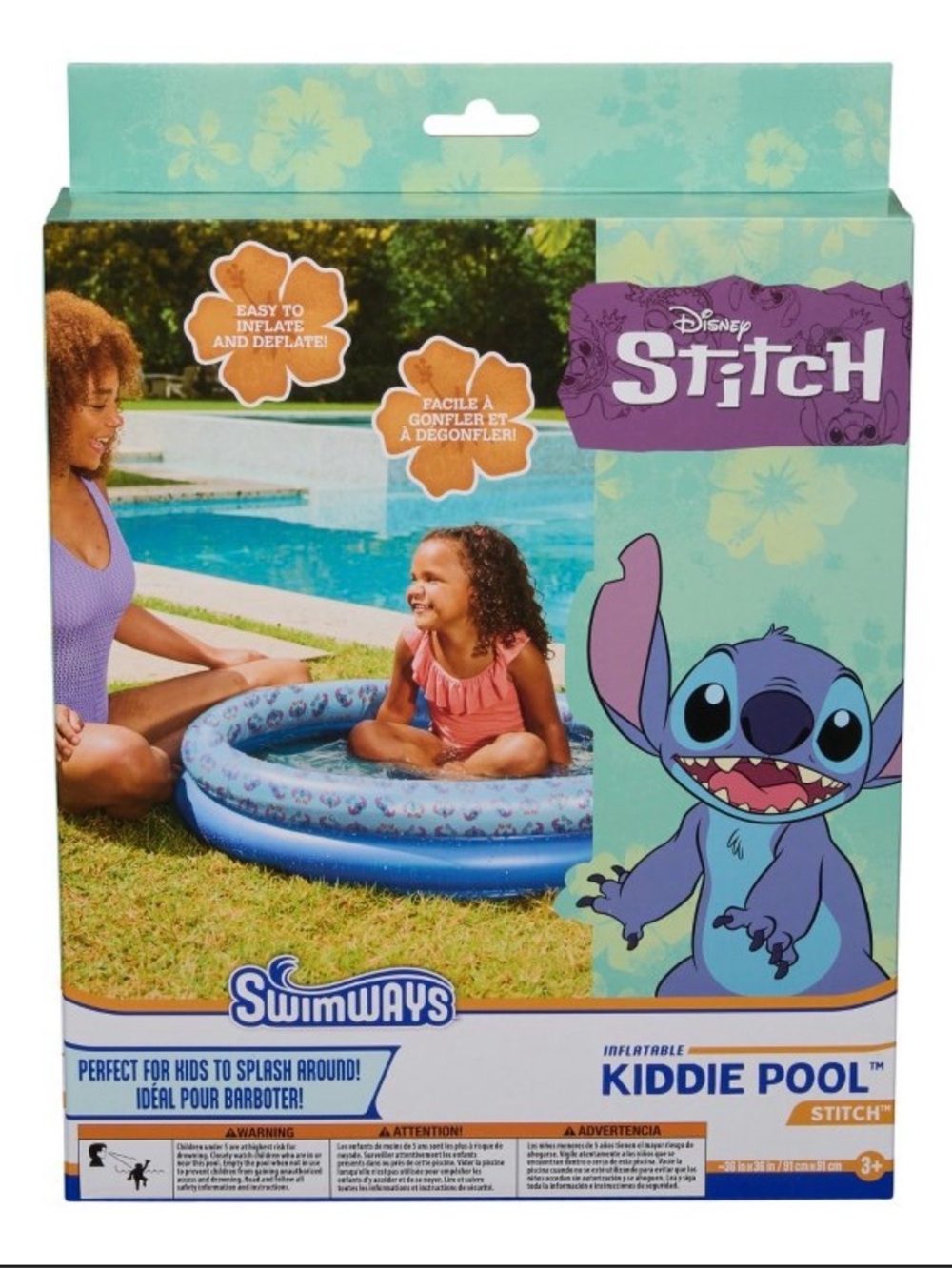 Stitches Blue and Purple Inflatable Kiddie Pool by Stitches